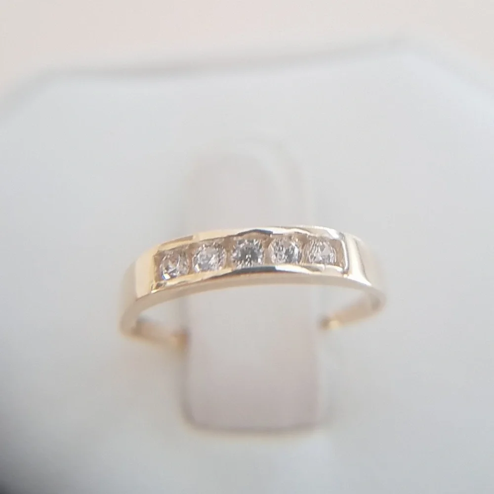 Baby kids Dainty 14k Yellow gold Wedding Band pinky ring size 2 3
